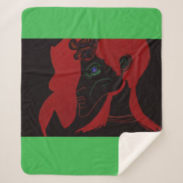 Cobertor Sherpa Rainha Domadora de Feras Africana