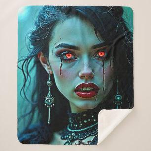 Cobertor Sherpa Rainha Vampira: Arte de Sedução Sombria