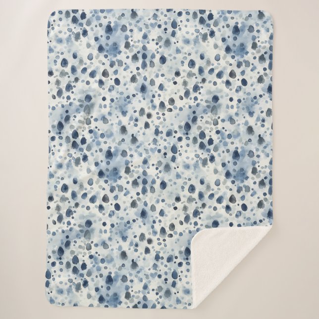 Cobertor Sherpa Rainy Day Blue (Frente)