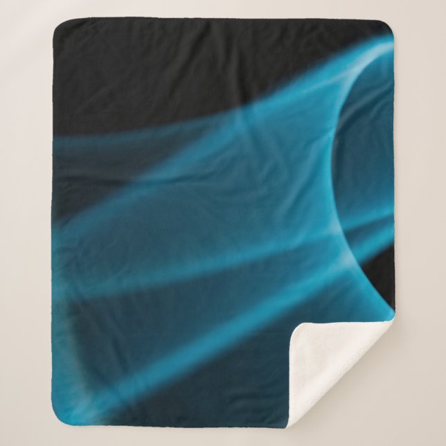 Cobertor Sherpa Raio azul de luz (Frente)