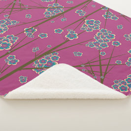 Cobertor Sherpa Ramos Peculares Boysenberry Sherpa Blanket