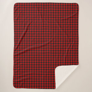 Cobertor Sherpa Ramsay tartan red xadrez