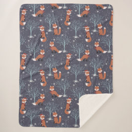 Cobertor Sherpa Raposa-de-inverno