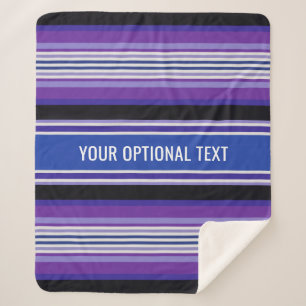Cobertor Sherpa Rascunhos de texto personalizado padrão
