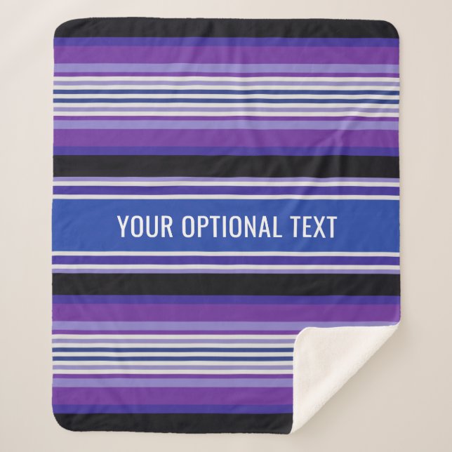 Cobertor Sherpa Rascunhos de texto personalizado padrão (Frente)