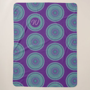 Cobertor Sherpa Real Roxo Mandala Sherpa Blanket