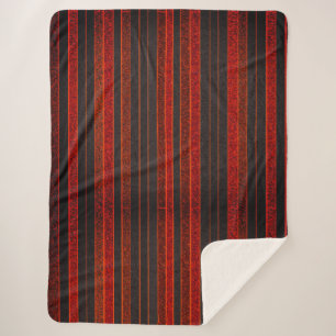 Cobertor Sherpa Red Dourado Stripy Sherpa Blanket