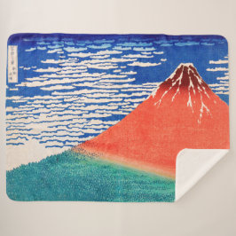 Cobertor Sherpa Red Fuji | Hokusai |
