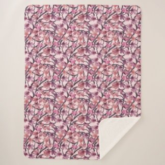 Cobertor Sherpa Red Maple Tree Sherpa Blanket