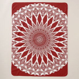 Cobertor Sherpa Red Raspberry Tristyns Mandala