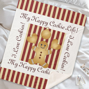 Cobertor Sherpa Red Stripe Crote Cartoon Gingerpão Homem Sherpa B