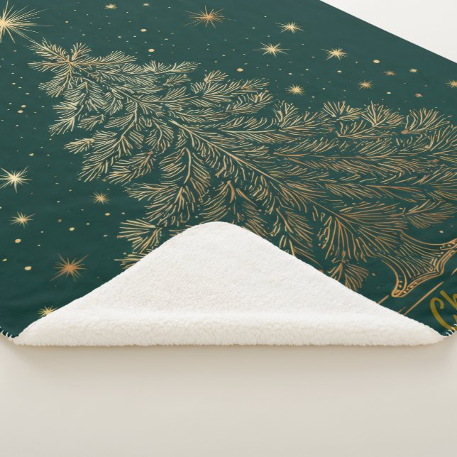 Cobertor Sherpa “Refinamento Clássico de Natal” (3/4)