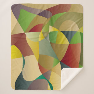 Cobertor Sherpa Resumo decorativo do fundo colorido abstrato, ab