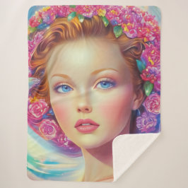 Cobertor Sherpa Retrato da Coroa Eoral