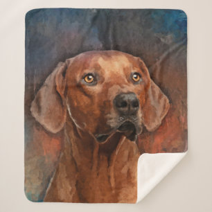 Cobertor Sherpa Retrato de Rhodesian Ridgeback