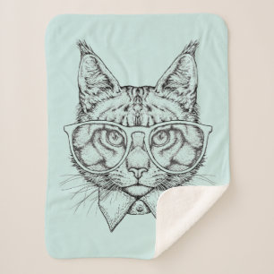 Cobertor Sherpa Retrato do racum de Maine