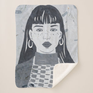 Cobertor Sherpa Retrato Noturno