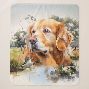 Cobertor Sherpa Retriever de ouro