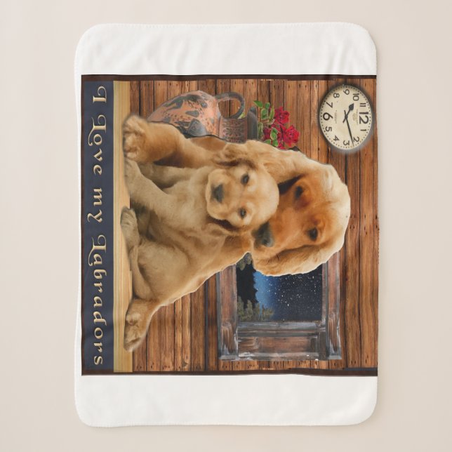 Cobertor Sherpa Retriever Labrador (Frente)