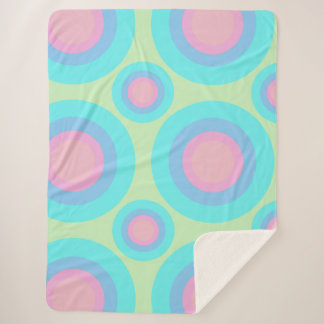 Cobertor Sherpa Retro de padrão geométrico