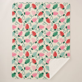 Cobertor Sherpa Retro Glow Lights