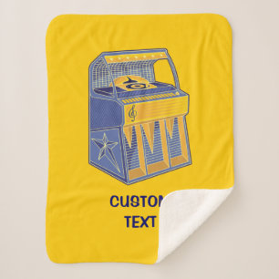 Cobertor Sherpa Retro Jukebox