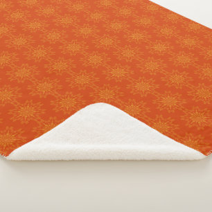 Cobertor Sherpa Retro Mandala Papaya Sherpa Blanket (3 Dimensões)