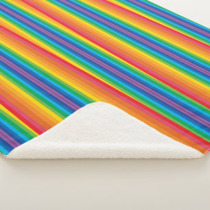 Cobertor Sherpa Retro Rainbows Sherpa Blanket (3 Tamanho)