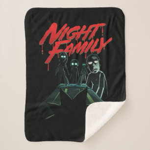 Cobertor Sherpa RICK AND MORTY™   Família Noturna