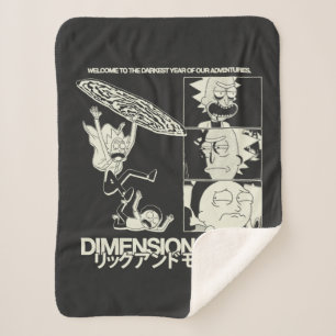 Cobertor Sherpa RICK E MORTY™   Dimensão C-137