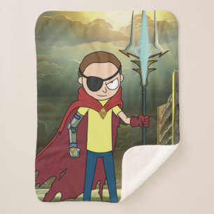 Cobertor Sherpa RICK E MORTY™   Mau Morty