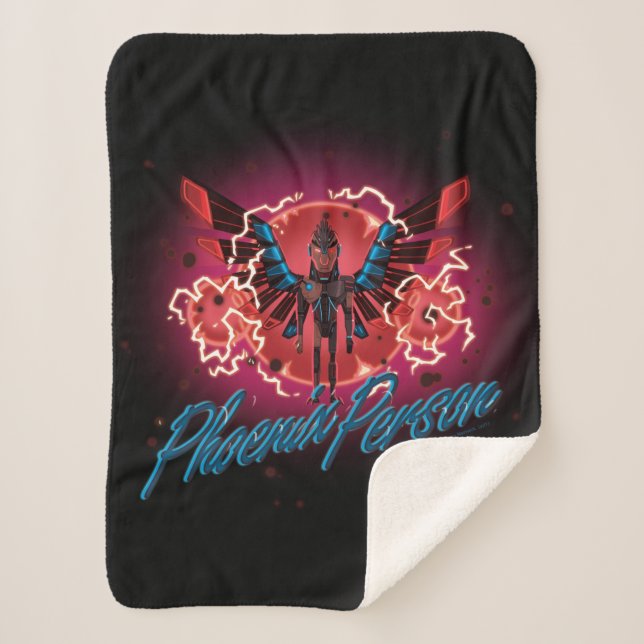 Cobertor Sherpa RICK E MORTY™ | Pessoa Phoenix (Frente)