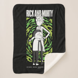 Cobertor Sherpa RICK E MORTY™   Rick Morty Hugging