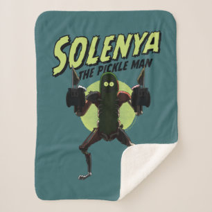 Cobertor Sherpa RICK E MORTY™   Solenya - O Pickle Man