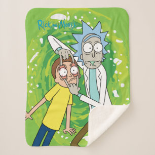 Cobertor Sherpa RICK E MORTY™   Veja Isso