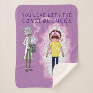 Cobertor Sherpa RICK E MORTY™   Vive Com As Consequências