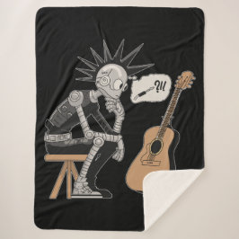 Cobertor Sherpa Robô de Música Confuso