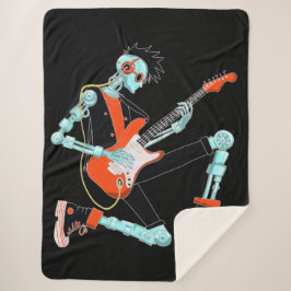 Cobertor Sherpa Robô Guitarista