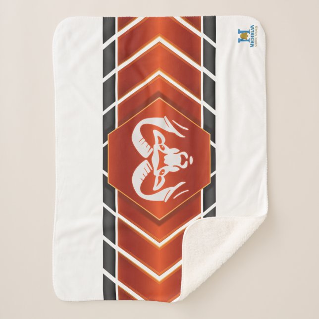 Cobertor Sherpa Rockford Rams #2 (Frente)
