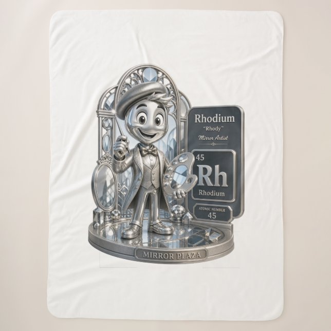 Cobertor Sherpa Ródio personagem da ATOMIVRA™ (Frente)