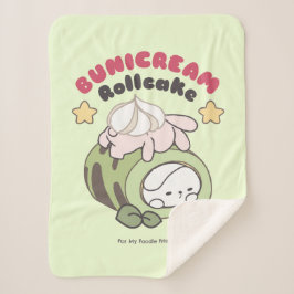 Cobertor Sherpa Rolar para a Doce Bunicream Rollcake Delight