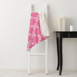 Cobertor Sherpa Rosa E Branco