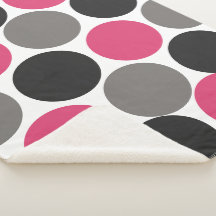 Rosa e Cinza com Bolinhas Polka