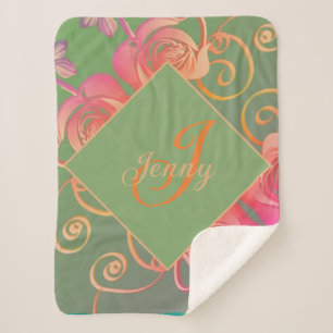 Cobertor Sherpa Rosa Românico Sherpa Blanket