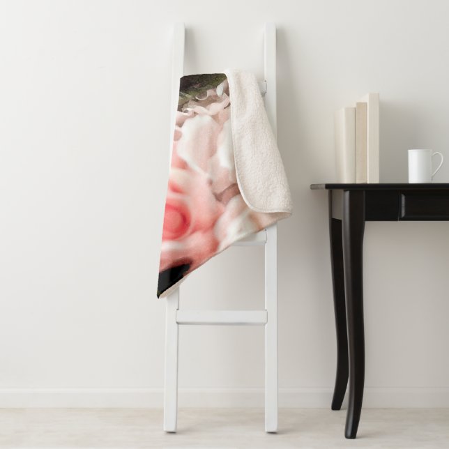 Cobertor Sherpa Rosas de aquarela 25 (In Situ)