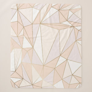 Cobertor Sherpa Rosegold rosa: Abstrato Geométrico Luxo