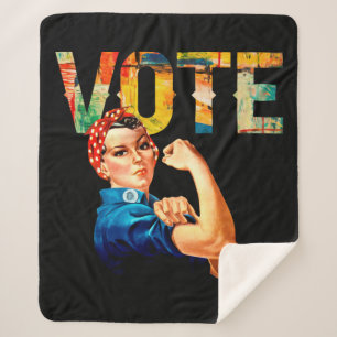 Cobertor Sherpa Rosie, a Poster política do ribeirinho