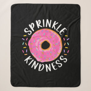 Cobertor Sherpa Rosquinha Sprinkle Kindness Meninas Engraçadas Mul
