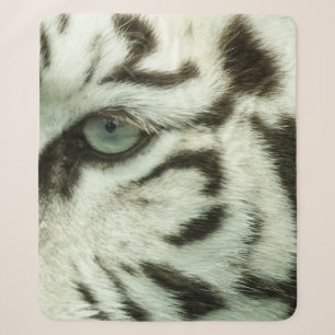 COBERTOR SHERPA ROSTO DE TIGRE BRANCO