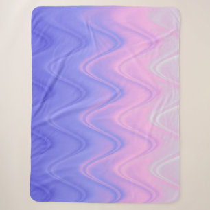 Cobertor Sherpa Roxo Abstrato Ondulado Roxo